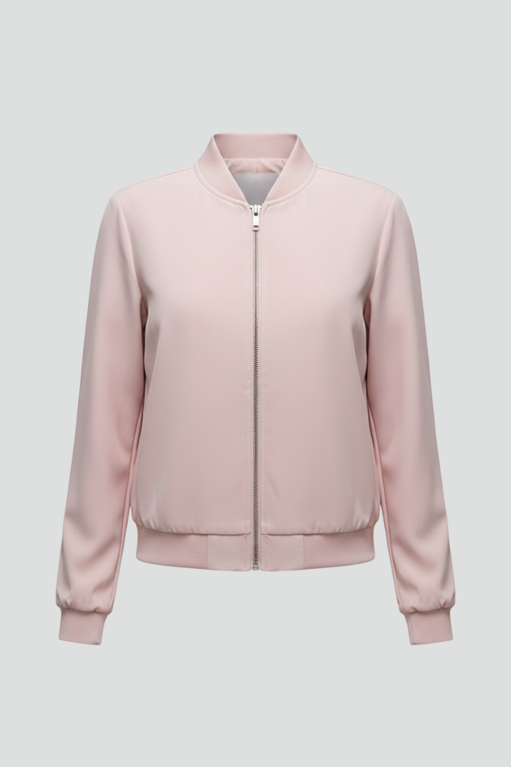 Aisling | Women's Bomber Jacket | Zipped Straight Hem