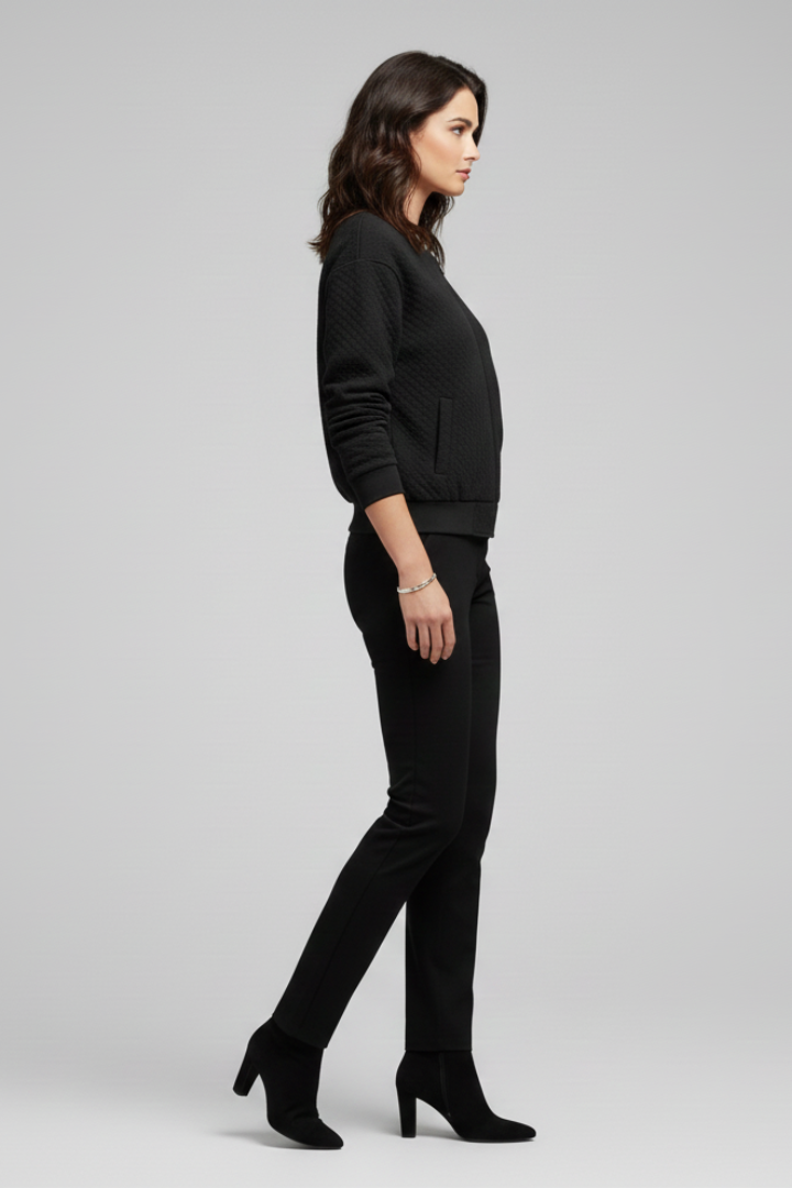 Brighid | Women's Bomber Jacket | Zip Textured Surface