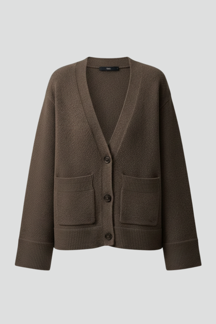 Anika | Women's Cardigan | V-Neckline Patch Pockets