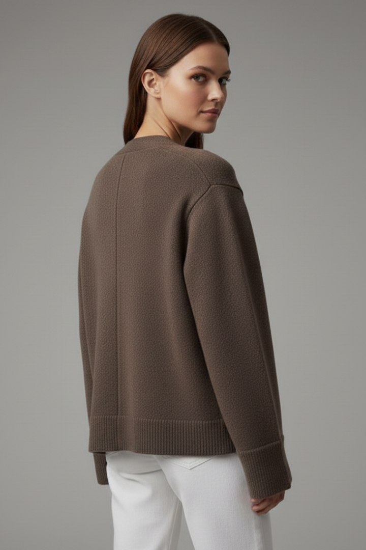 Anika | Women's Cardigan | V-Neckline Patch Pockets