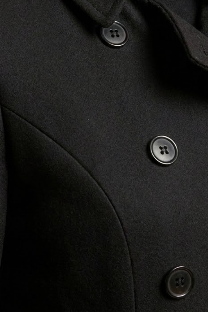 Helena | Women's Coat | Double-Breasted Button Long Sleeves