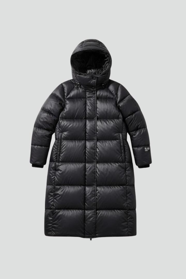 Brynhildr | Women's Hooded Down Coat | Quilted Surface