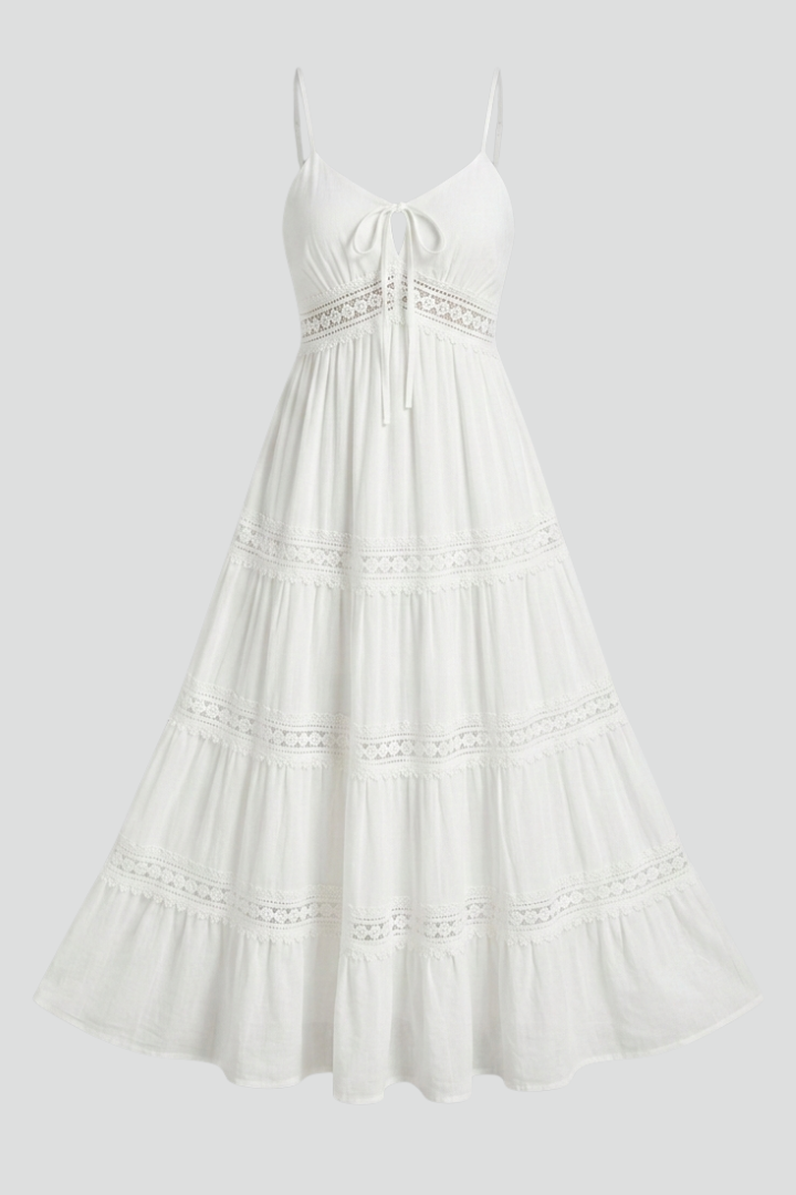 Oremund | Women's Dress | Spaghetti Straps Tiered Skirt