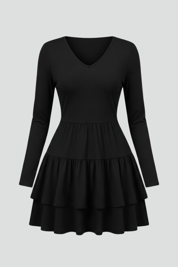 Caoimhe | Women's Dress | V Neck Tiered Skirt