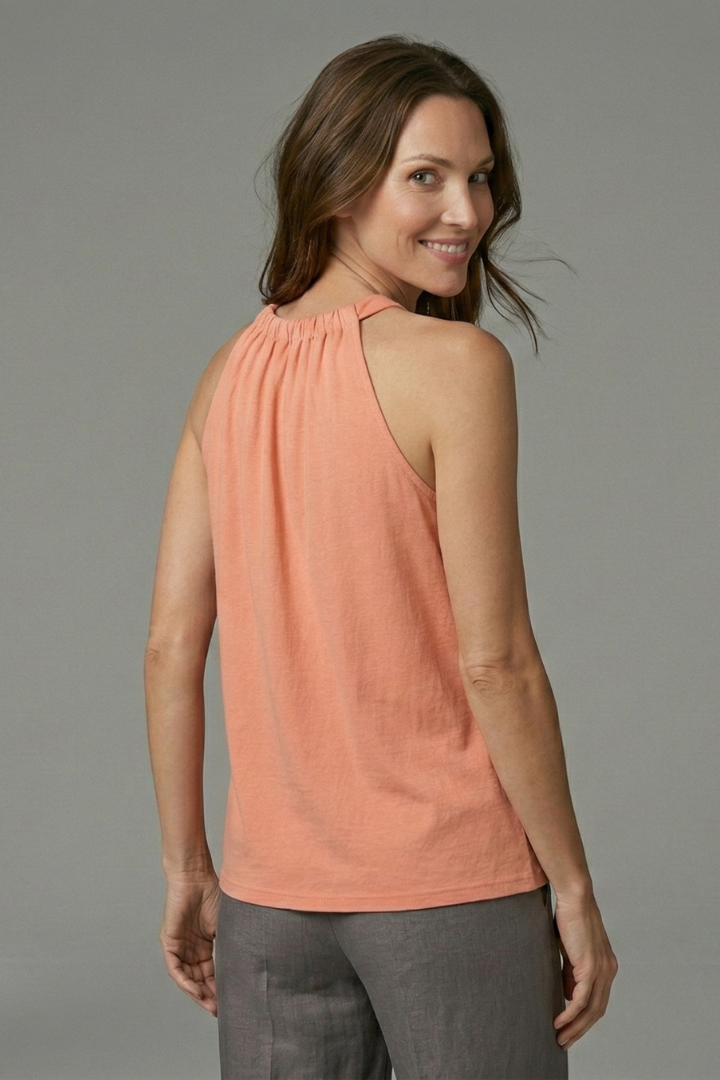 Katrin | Women's Top | Halter Gathered Neck Loose Fit