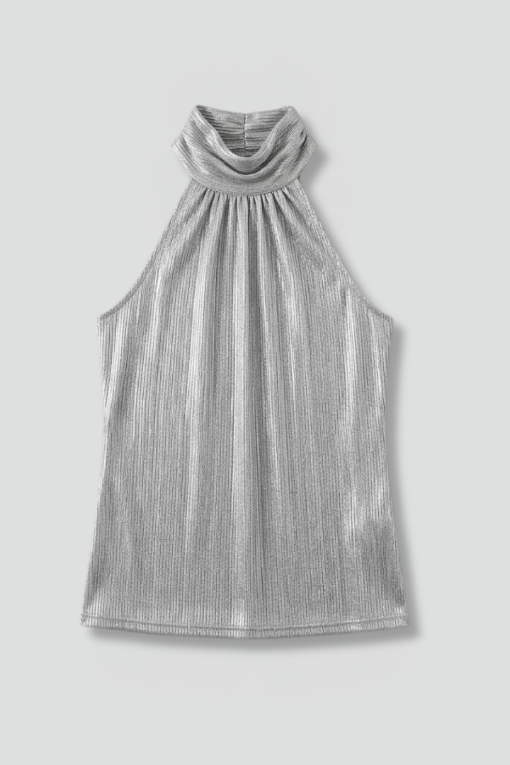 Isolde | Women's Top | Halter Round Neck Sleeveless
