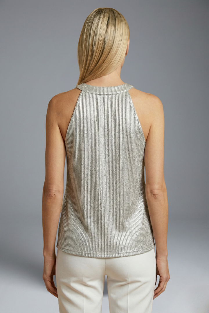 Isolde | Women's Top | Halter Round Neck Sleeveless
