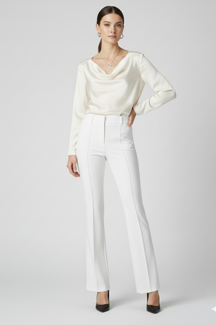 Ximara | Women's Trousers | High-Waisted Structured Versatile