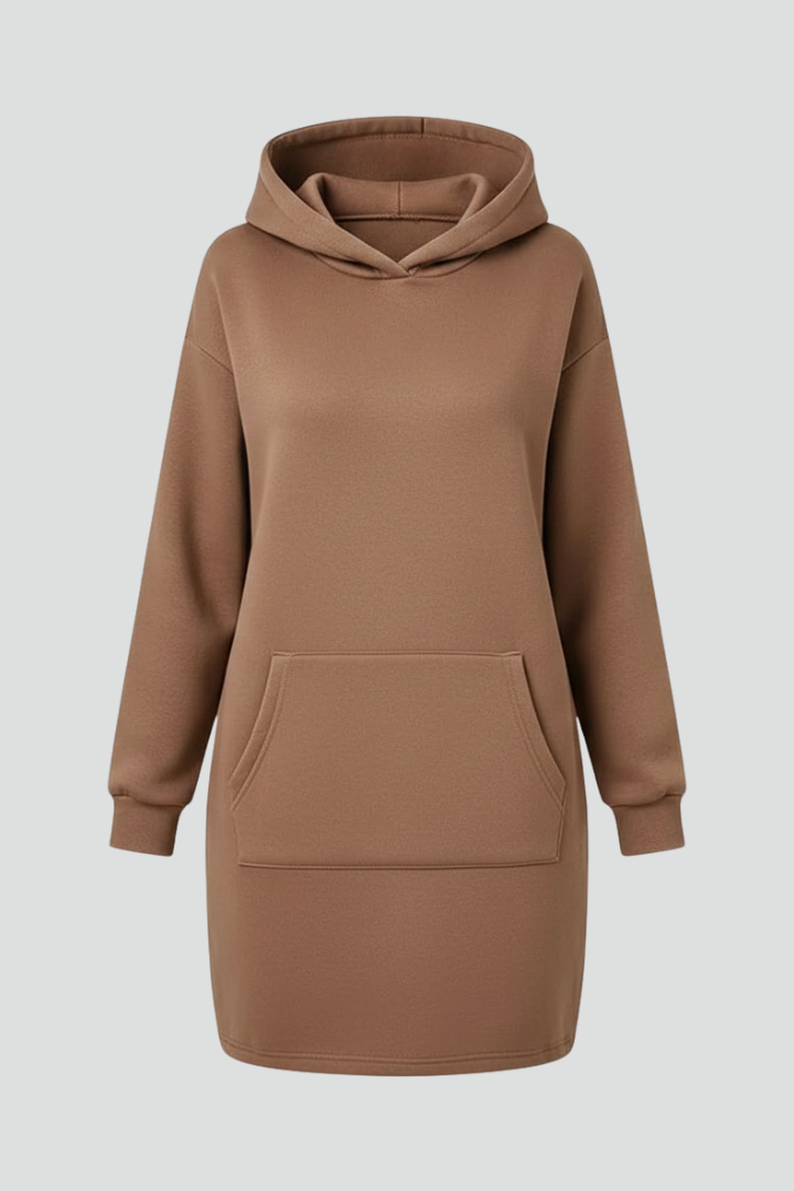 Rose | Women's Hooded Dress with Long Sleeves