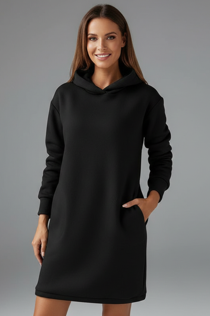 Rose | Women's Hooded Dress with Long Sleeves