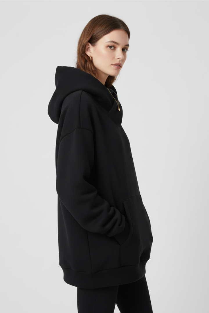 Eva | Women's Oversized Hoodie with High Neck and Wide Hood