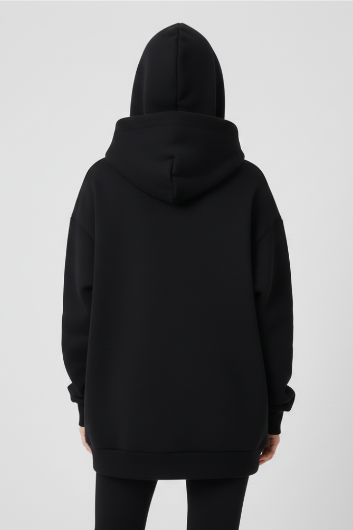 Eva | Women's Oversized Hoodie with High Neck and Wide Hood