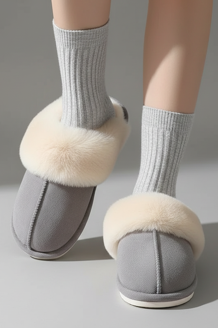 Xena | Women's Indoor Slippers | Plush Lining Textured Sole