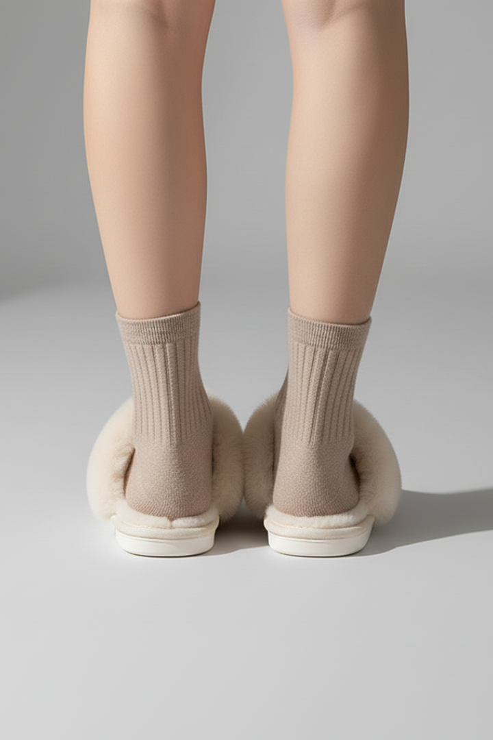 Xena | Women's Indoor Slippers | Plush Lining Textured Sole