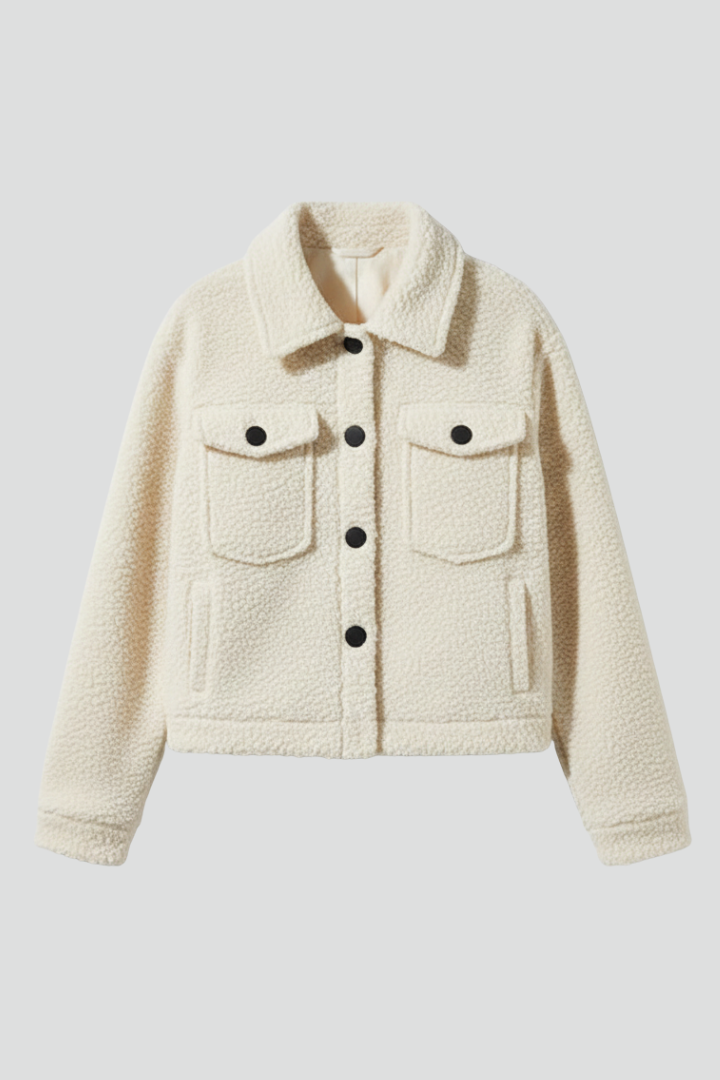 Cenwaru | Women's Jacket | Button Closure Chest Pockets