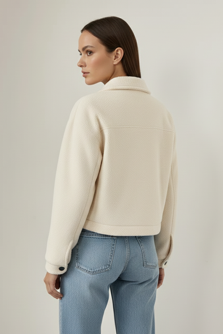 Cenwaru | Women's Jacket | Button Closure Chest Pockets