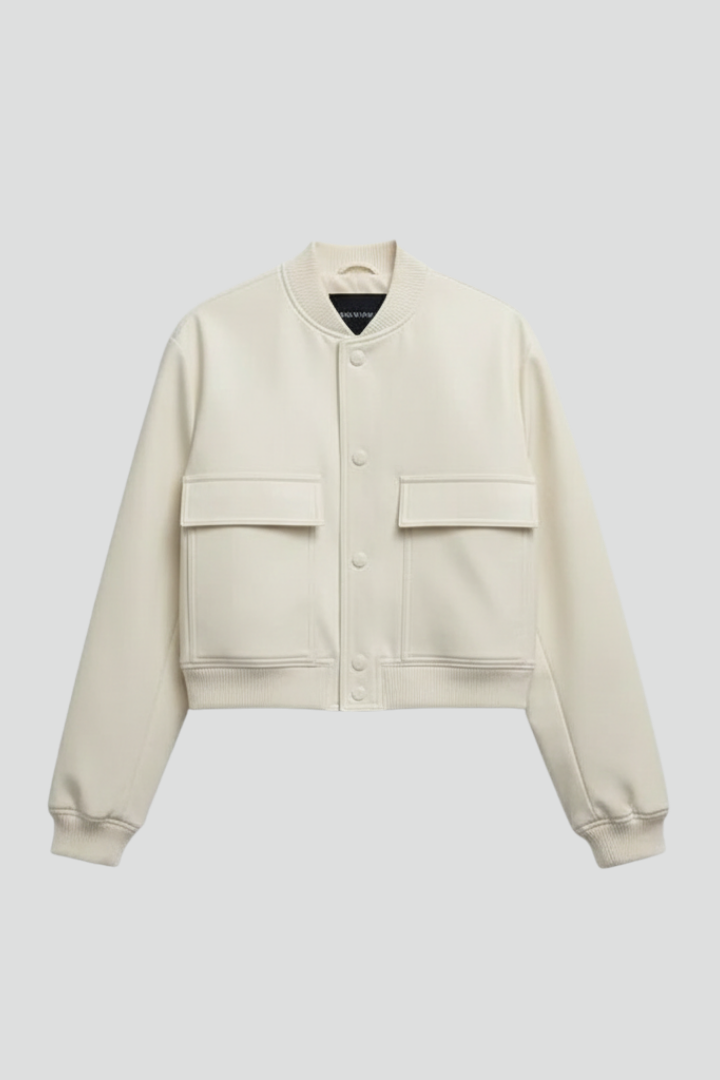 Ethelswith | Women's Jacket | Button Closure Elasticated Hem