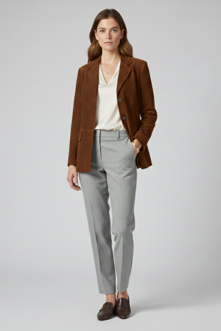 Ingigerd | Women's Jacket | Button Closure Front Pockets