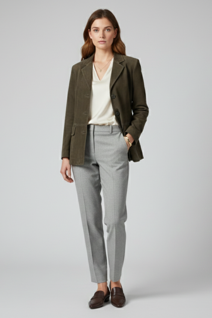 Ingigerd | Women's Jacket | Button Closure Front Pockets