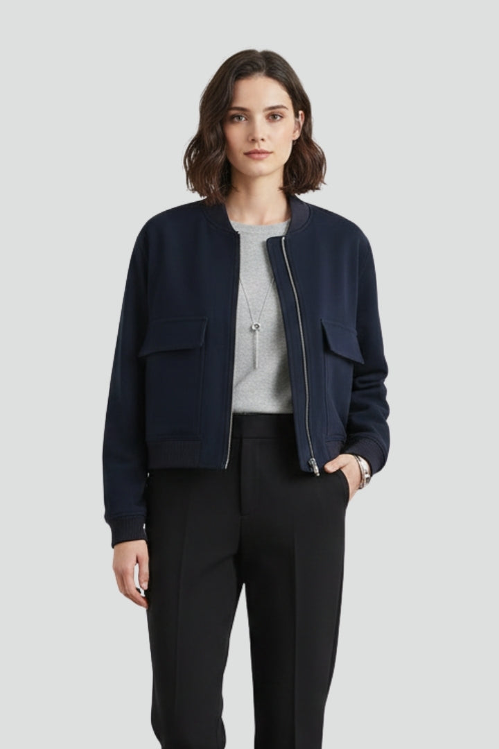 Radegund | Women's Jacket | Button Closure Ribbed Hem