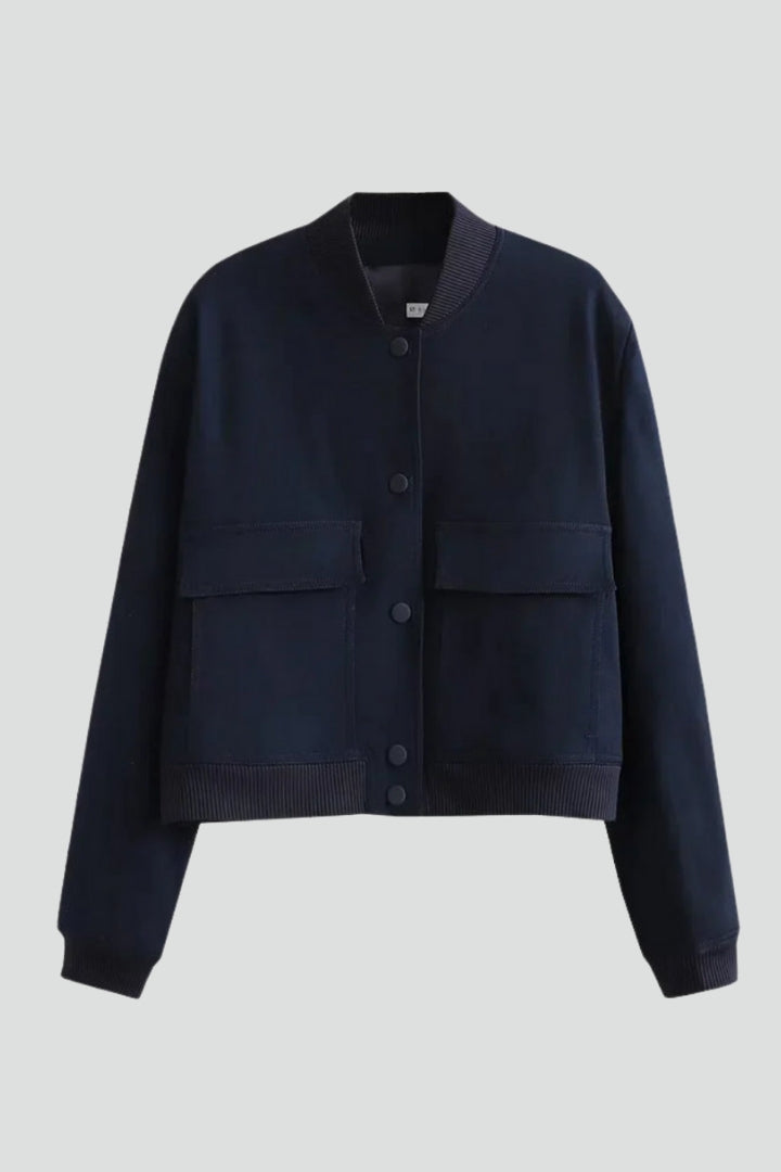 Radegund | Women's Jacket | Button Closure Ribbed Hem