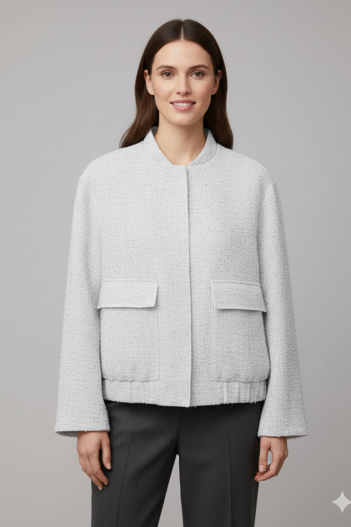 Roisin | Women's Jacket | Zipper Textured Surface