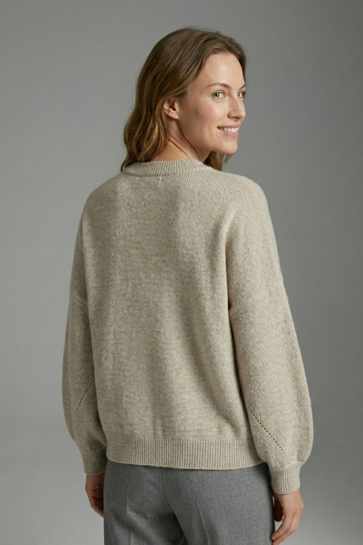 Celeste | Women's Jumper | Round Neck Ribbed Cuffs