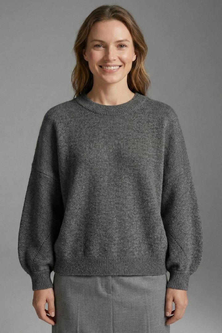Celeste | Women's Jumper | Round Neck Ribbed Cuffs