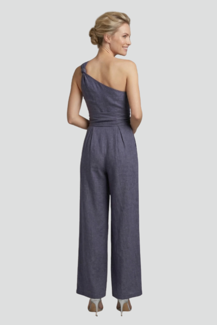 Gianna | Women's Jumpsuit | One-Shoulder Neckline Wide Legs