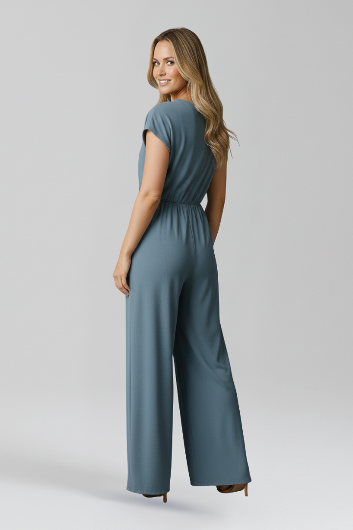 Petra | Women's Jumpsuit | V-Neck Tied Waist