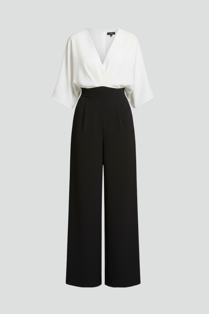 Sasha | Women's Jumpsuit | V-Neck Wide Legs