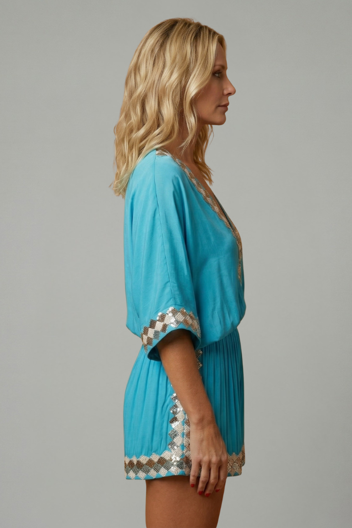 Tamsin | Women's Jumpsuit | V-Neck Wide Legs Relaxed
