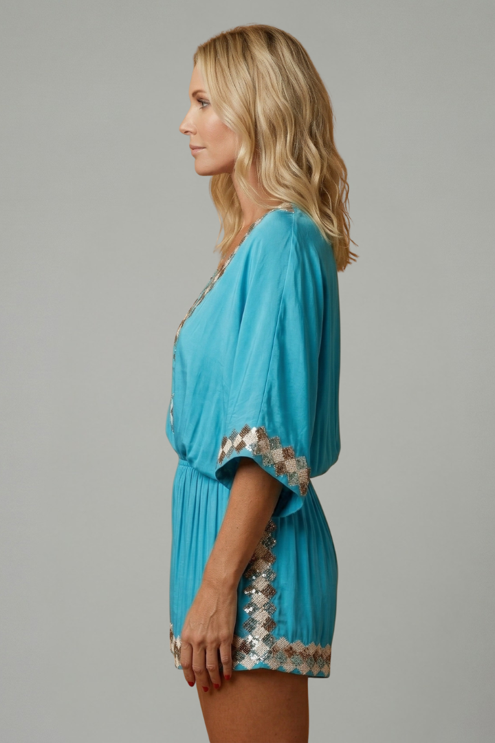 Tamsin | Women's Jumpsuit | V-Neck Wide Legs Relaxed