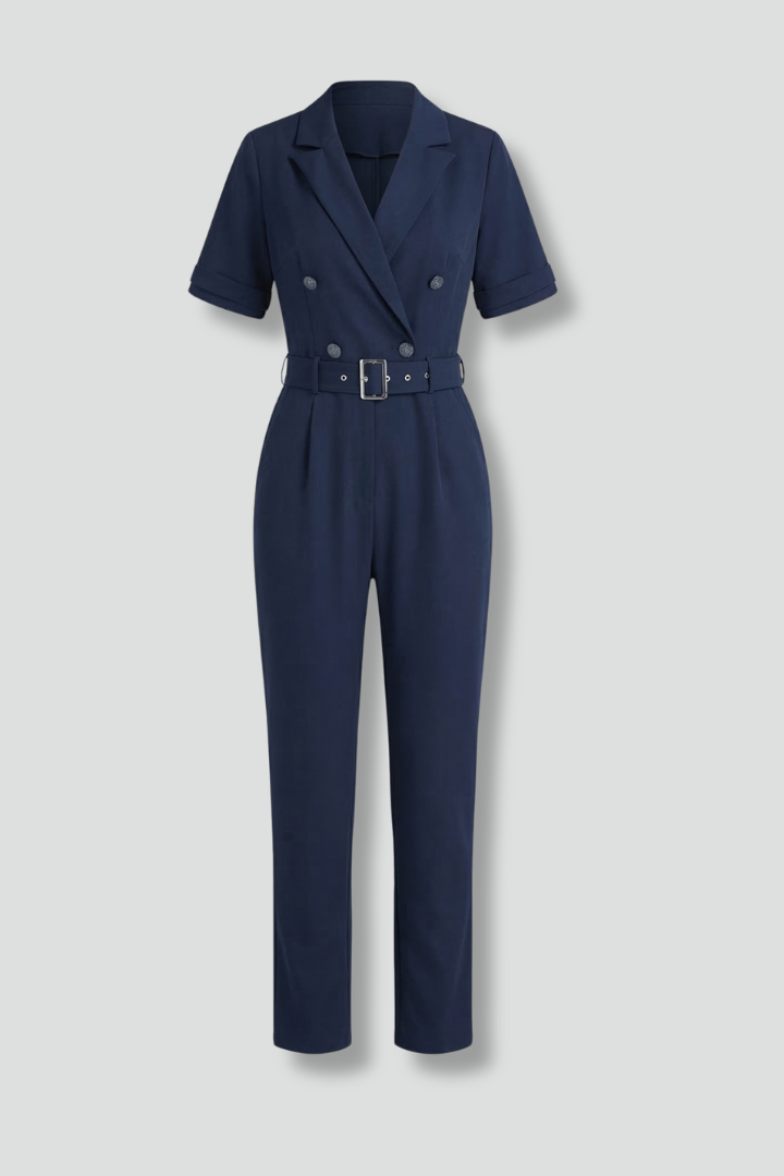 Waverly | Women's Jumpsuit | V-Neckline Tied Waist Belt