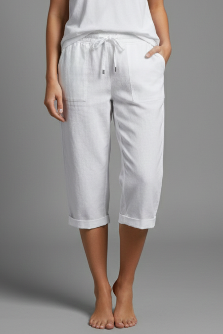 Oda | Women's Trousers | Knee-Length High-Waisted Straight Legs