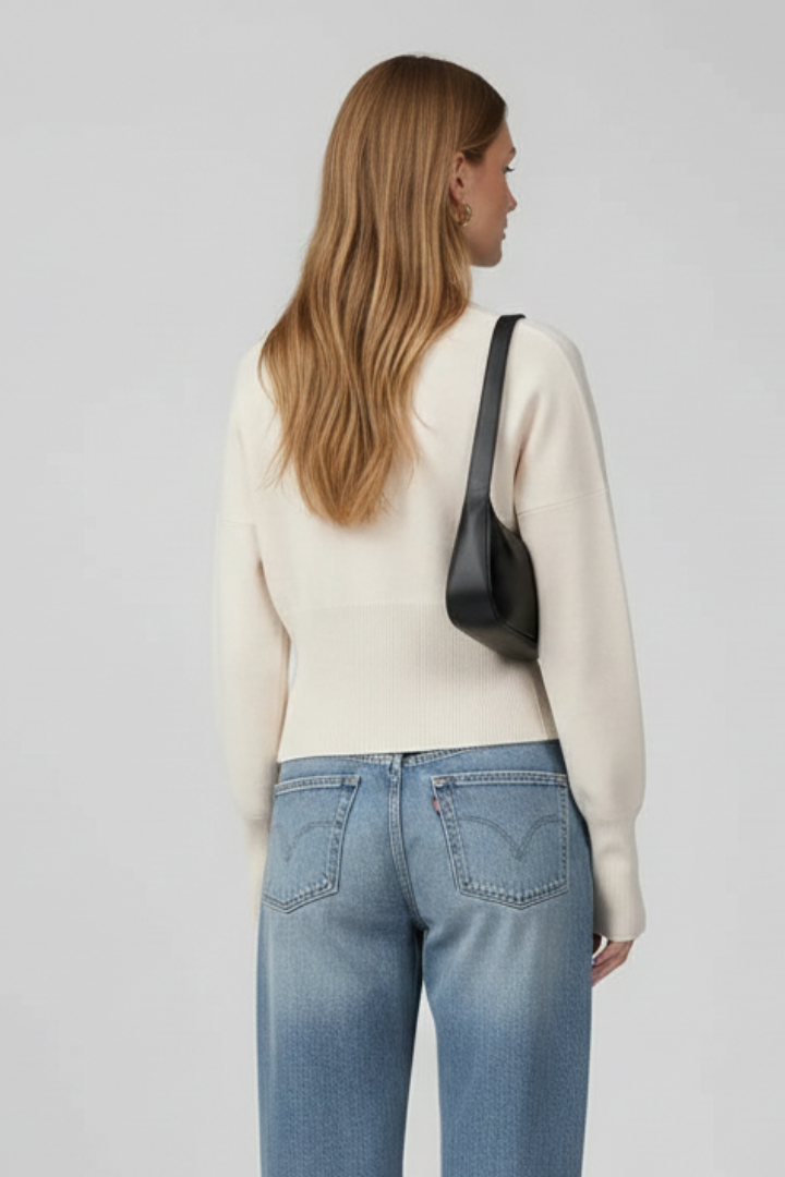 Birdie | Women's Cardigan | Round Neckline Button-Front Knitted