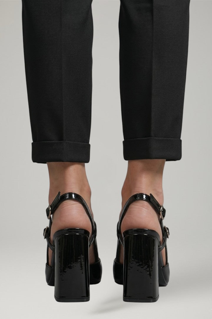 Machteld | Women's Leather Sandals | Buckle Closure Pointed Toe