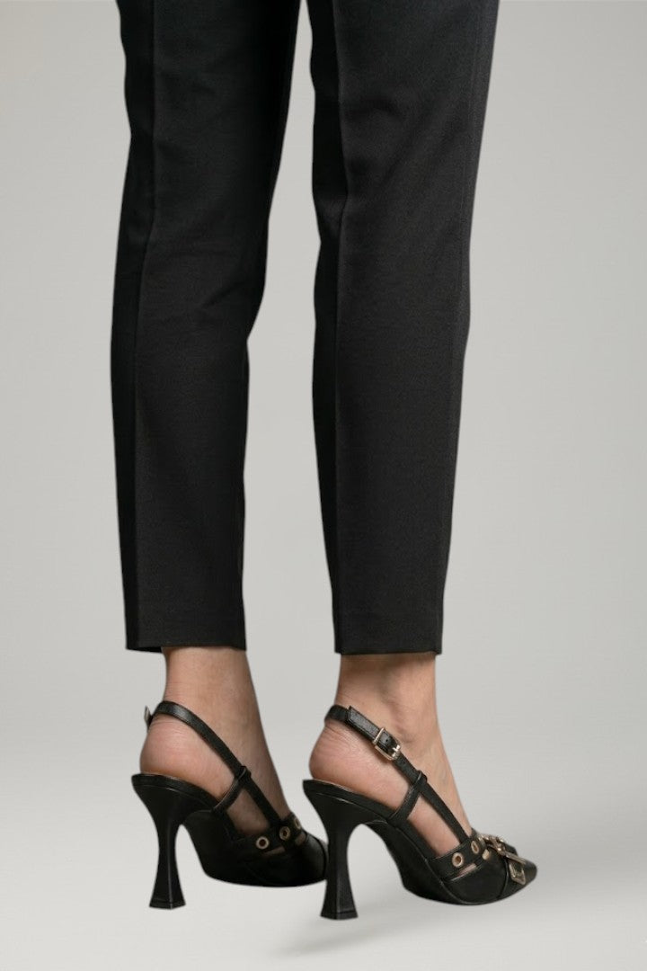 Kira | Women's Leather Sandals | Pointed Toe Buckle