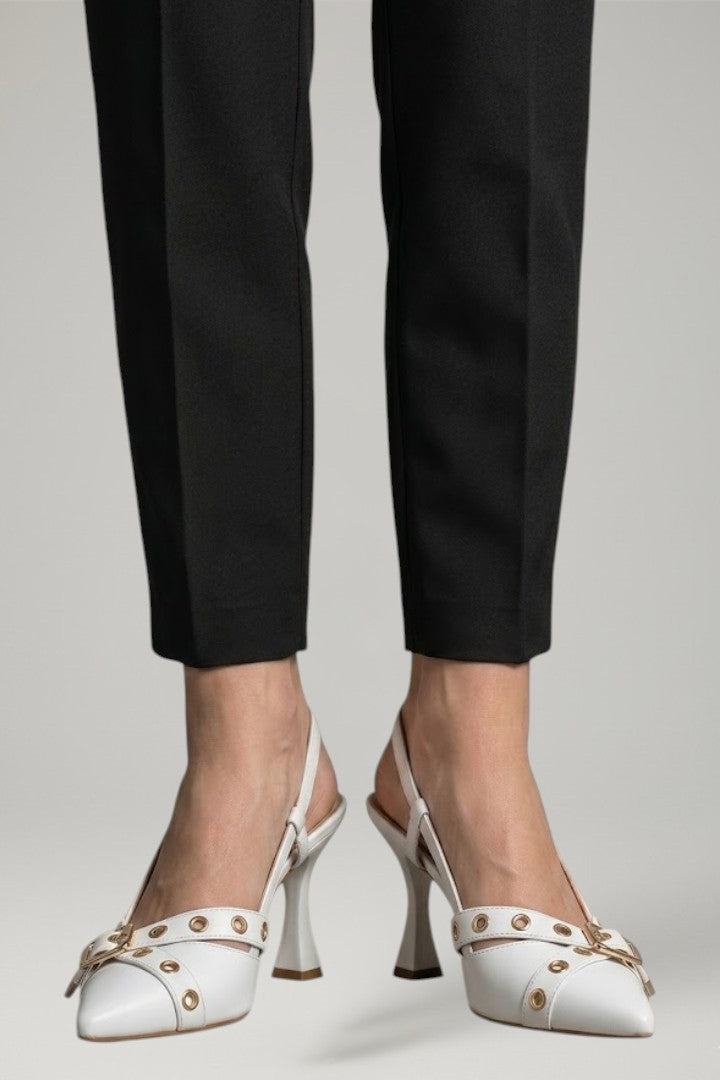 Kira | Women's Leather Sandals | Pointed Toe Buckle
