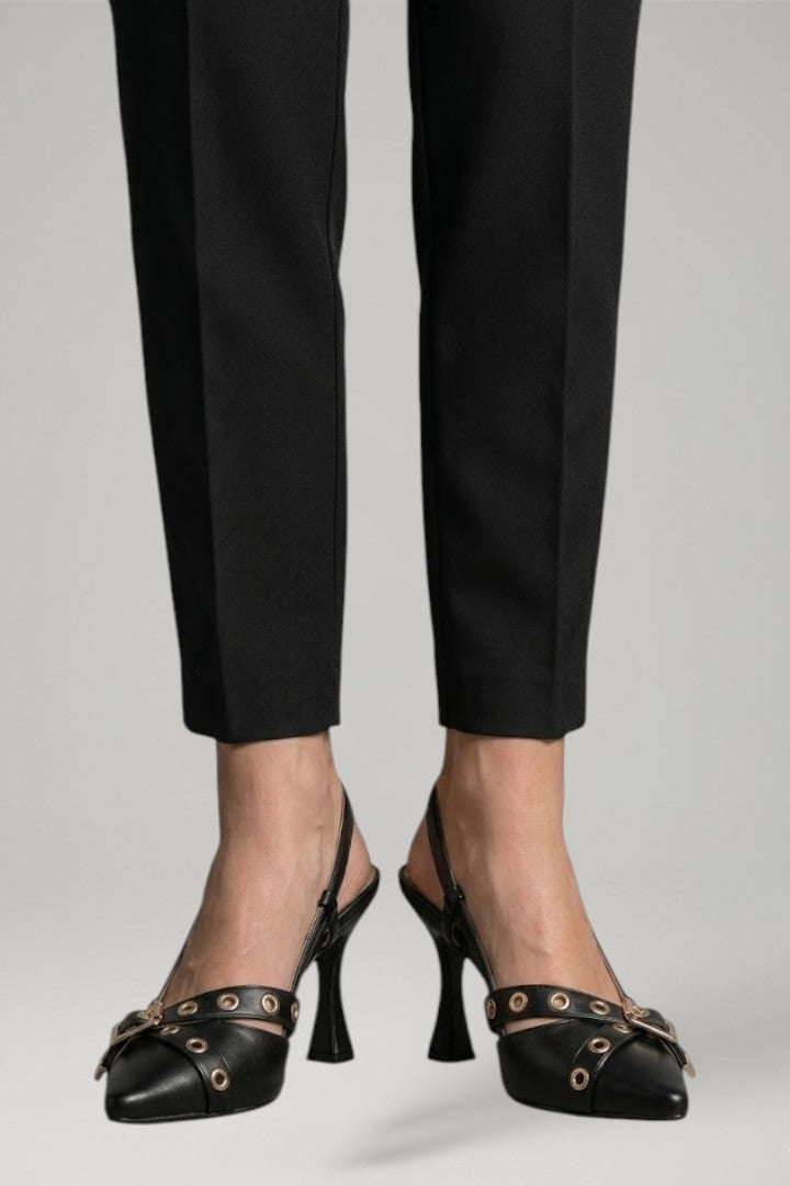 Kira | Women's Leather Sandals | Pointed Toe Buckle