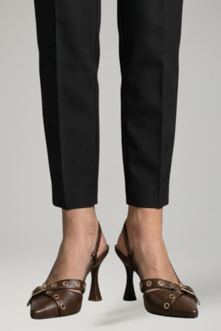 Kira | Women's Leather Sandals | Pointed Toe Buckle