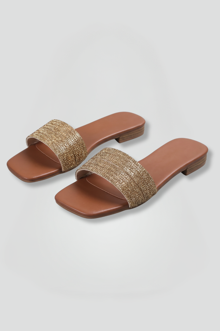 Fausta | Women's Leather Slippers | Open Toe Slip-On
