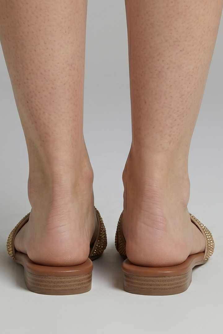 Fausta | Women's Leather Slippers | Open Toe Slip-On