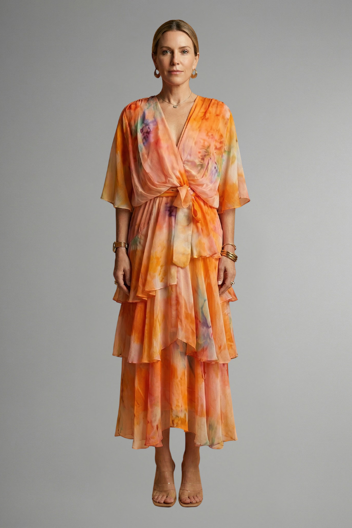 Luna | Women's Maxi Dress | Printed Flowing Skirt
