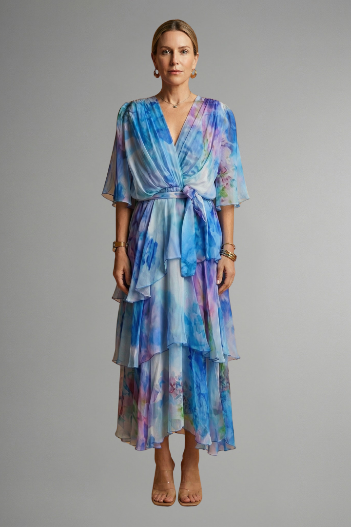Luna | Women's Maxi Dress | Printed Flowing Skirt