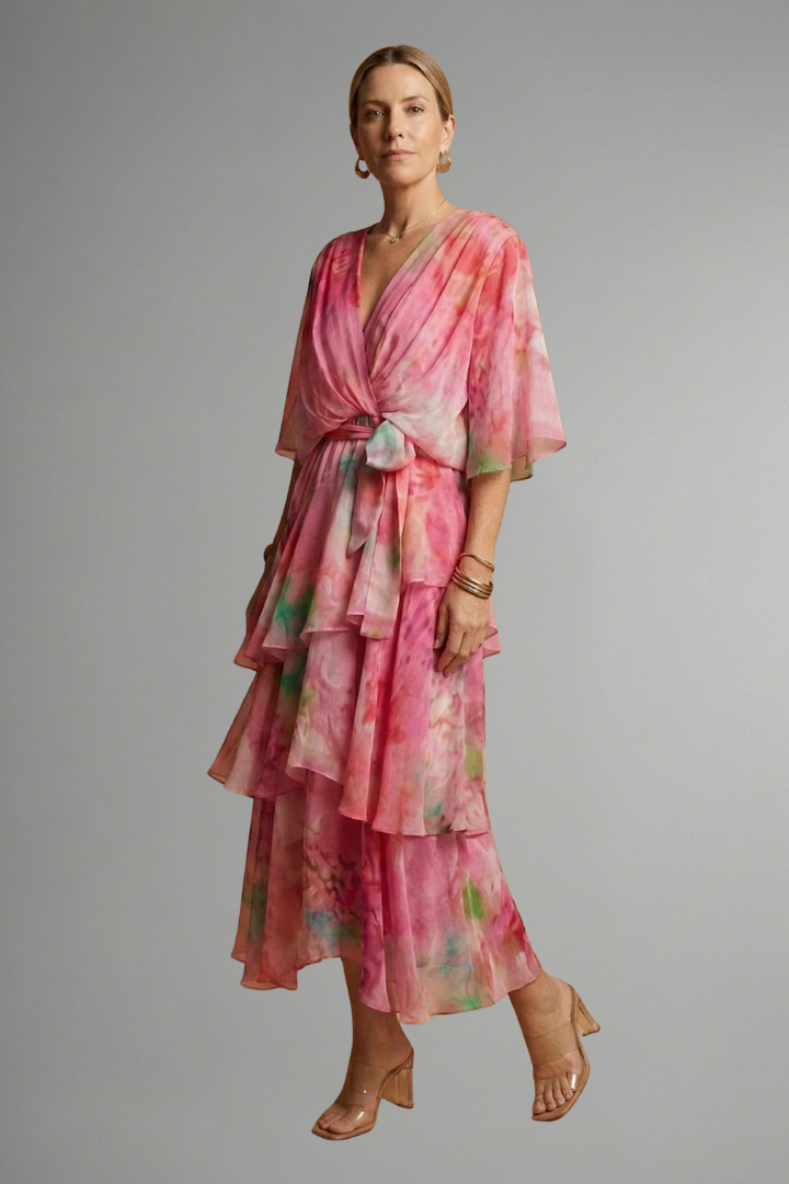 Luna | Women's Maxi Dress | Printed Flowing Skirt