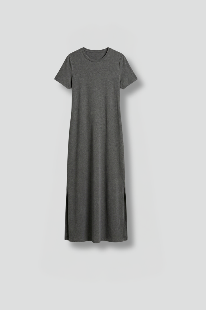 Sage | Women's Maxi Dress | Round Neck Flowing Skirt