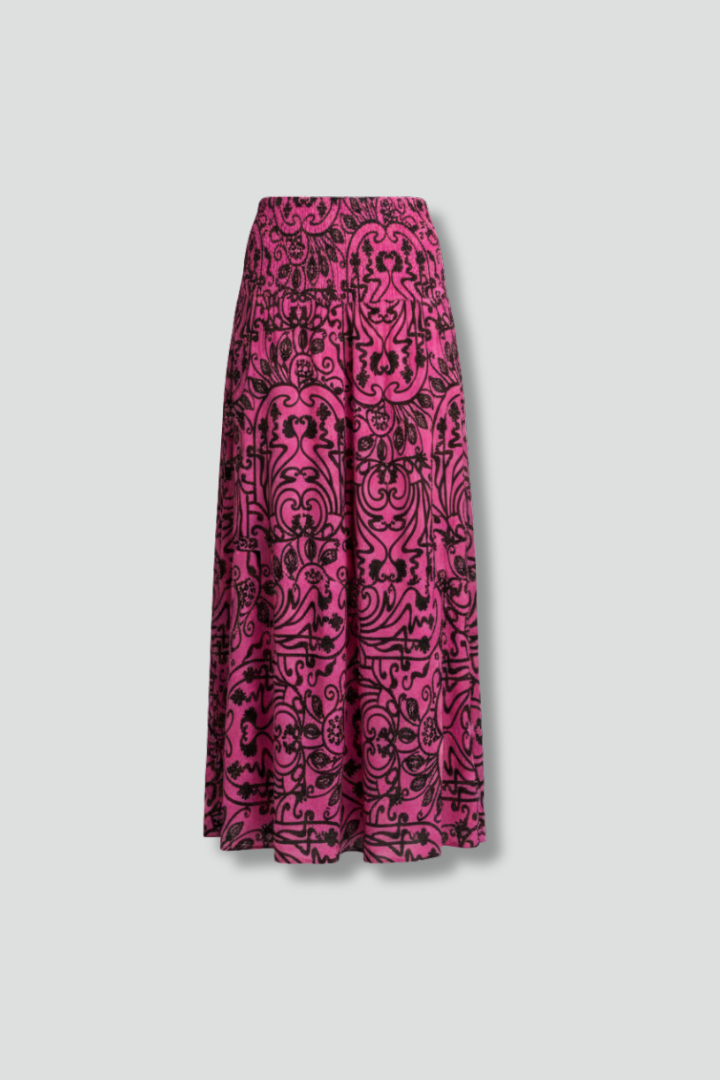 Maya | Women's Maxi Skirt | Elastic Waist Printed