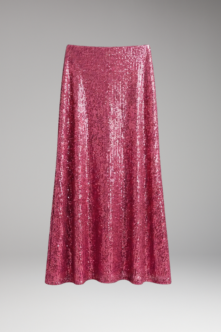 Rae | Women's Maxi Skirt | Elastic Waist Sequin