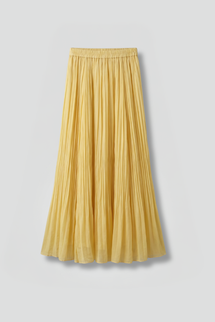 Wigburg | Women's Maxi Skirt | Elastic Waistband Pleated